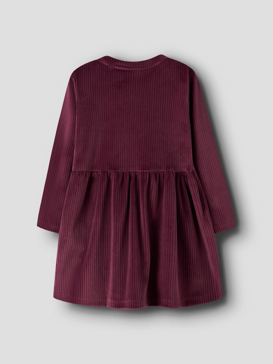 Name It – Veloa samettimekko - Burgundy