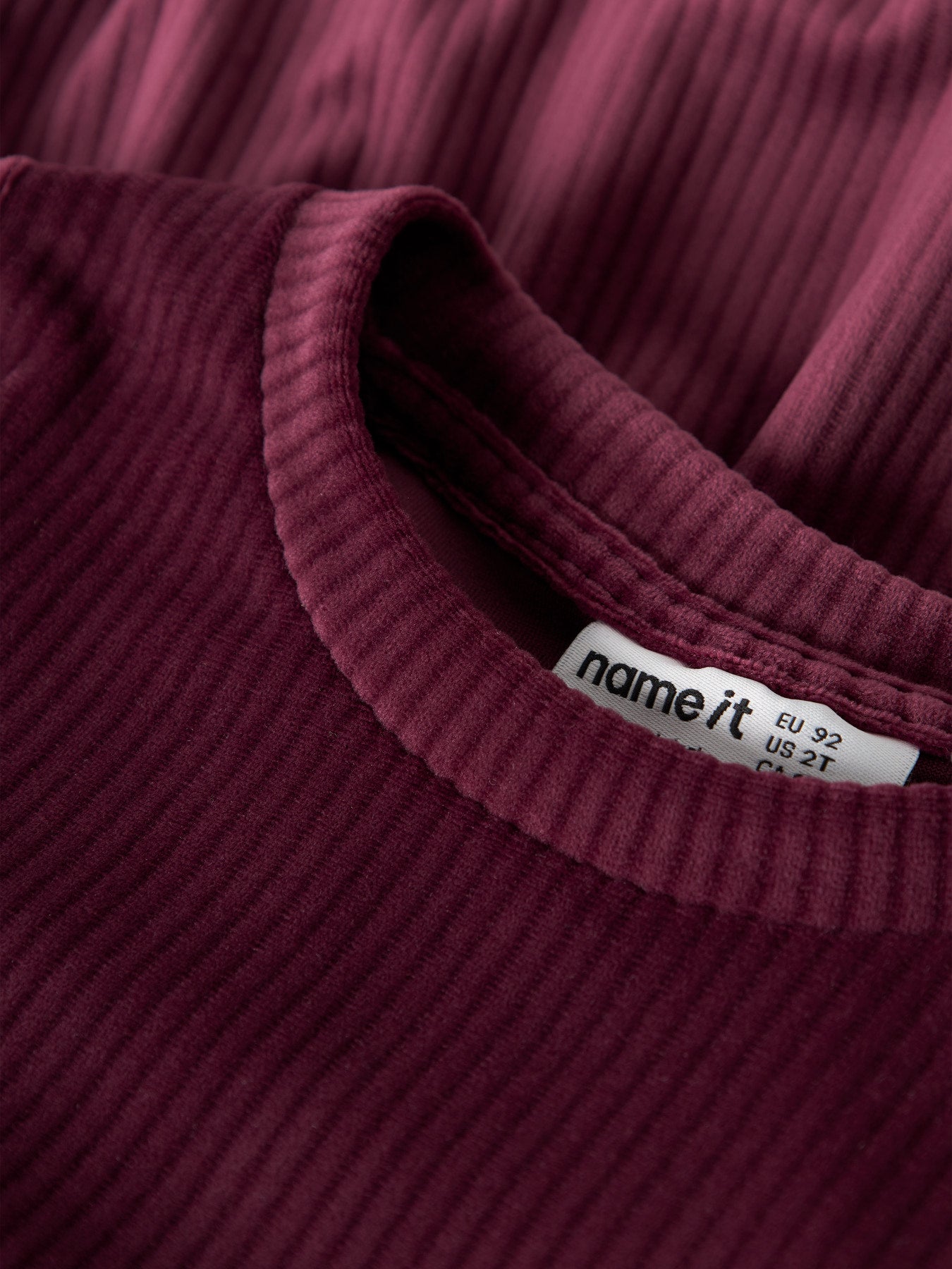 Name It – Veloa samettimekko - Burgundy