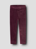Name It – Veloa samettileggingsit - Burgundy