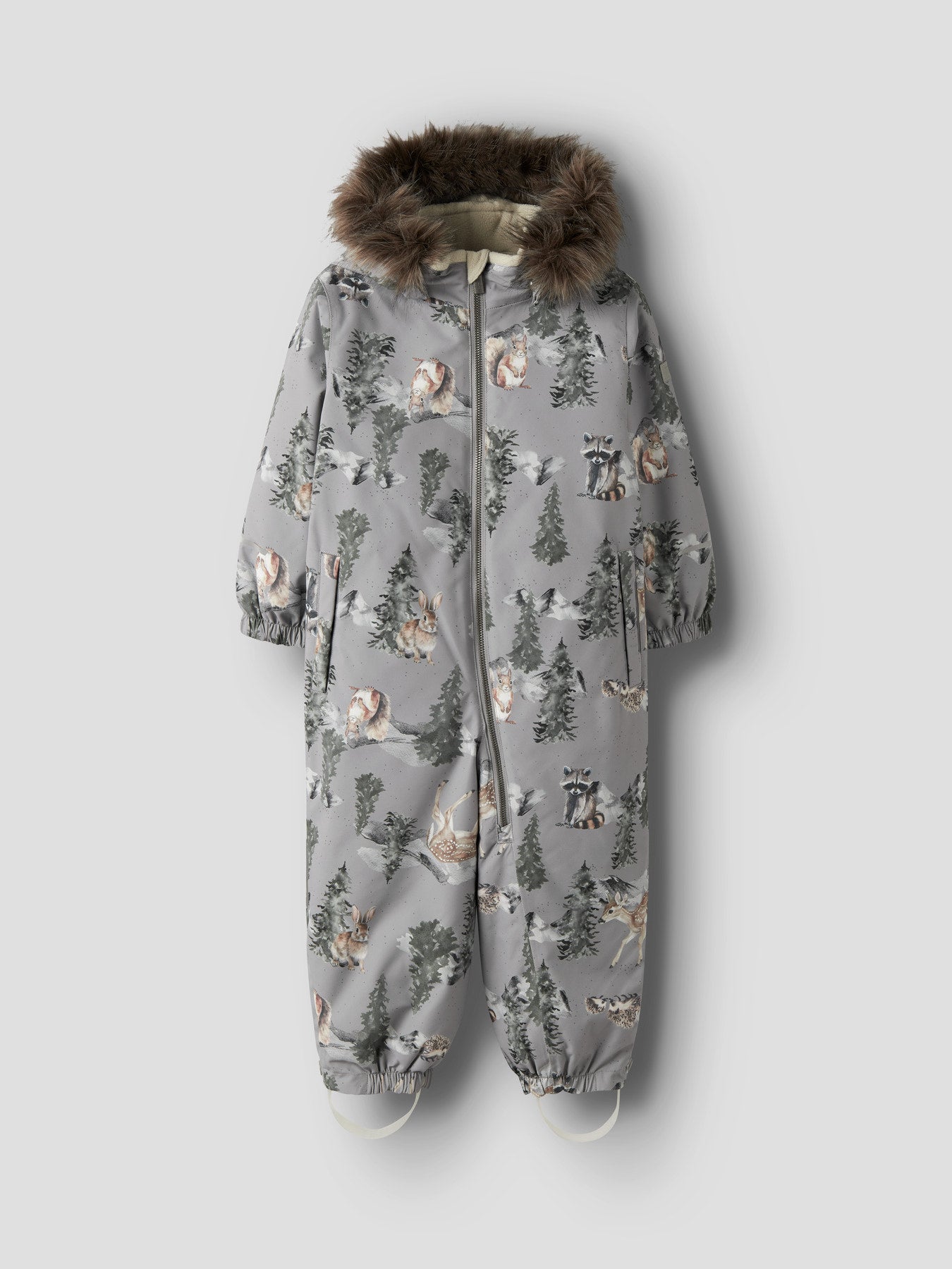 Name It MINI – SNOW10 Lasten talvihaalari - Ultimate Grey WOODLAND