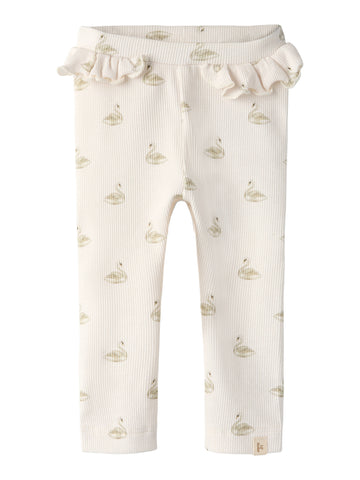 Lil Atelier - Legginsit - Pastel Parchment SWAN