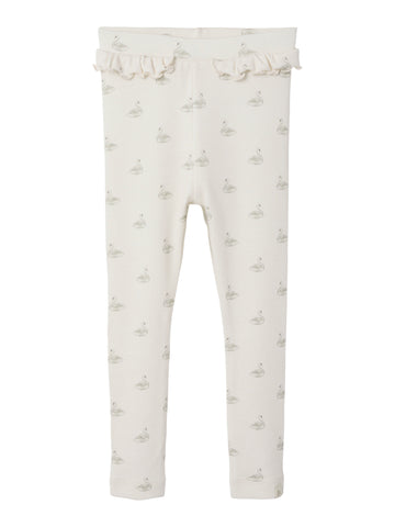 Lil Atelier - Legginsit - Pastel Parchment SWAN