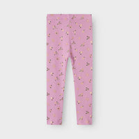 NAME IT MINI  RIBBINEULOKSINEN LEGGINGSIT-MAUVE