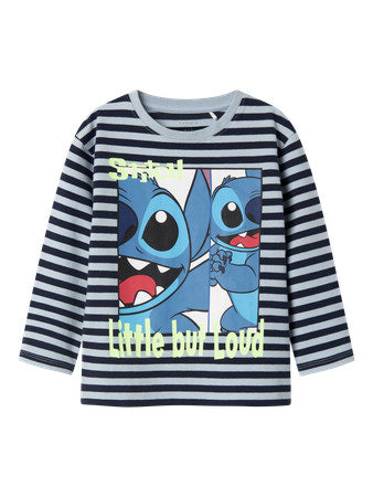 NAME IT MINI  STITCH-TEEMAINEN T-PAITA - Celestial Blue