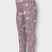 NAME IT MINI  RIBBINEULOKSINEN LEGGINGSIT - Mauve