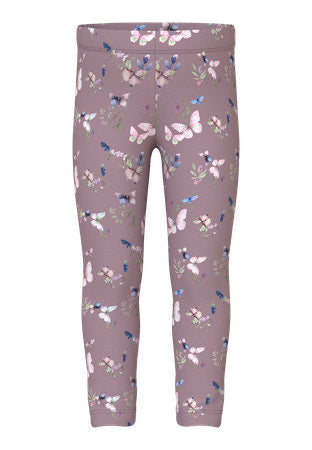 NAME IT MINI  RIBBINEULOKSINEN LEGGINGSIT - Mauve