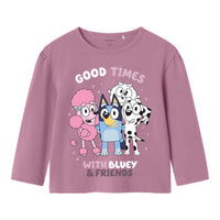 Name It - BLUEY-TEEMAINEN PITKÄHIHAINEN PAITA - MAUVE