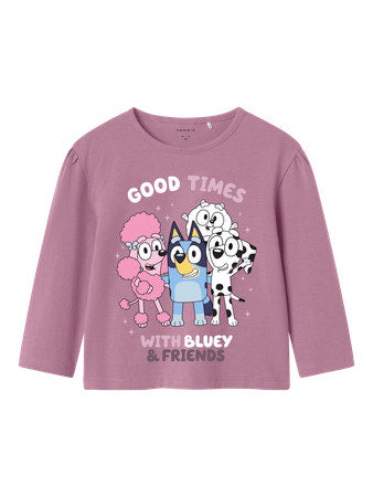 Name It - BLUEY-TEEMAINEN PITKÄHIHAINEN PAITA - MAUVE