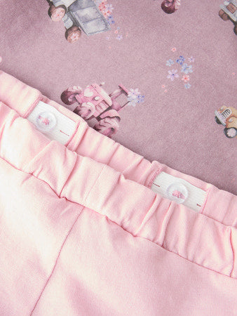 Name It- t-paita&shortsit setti - Elderberry W Cameo Pink shorts