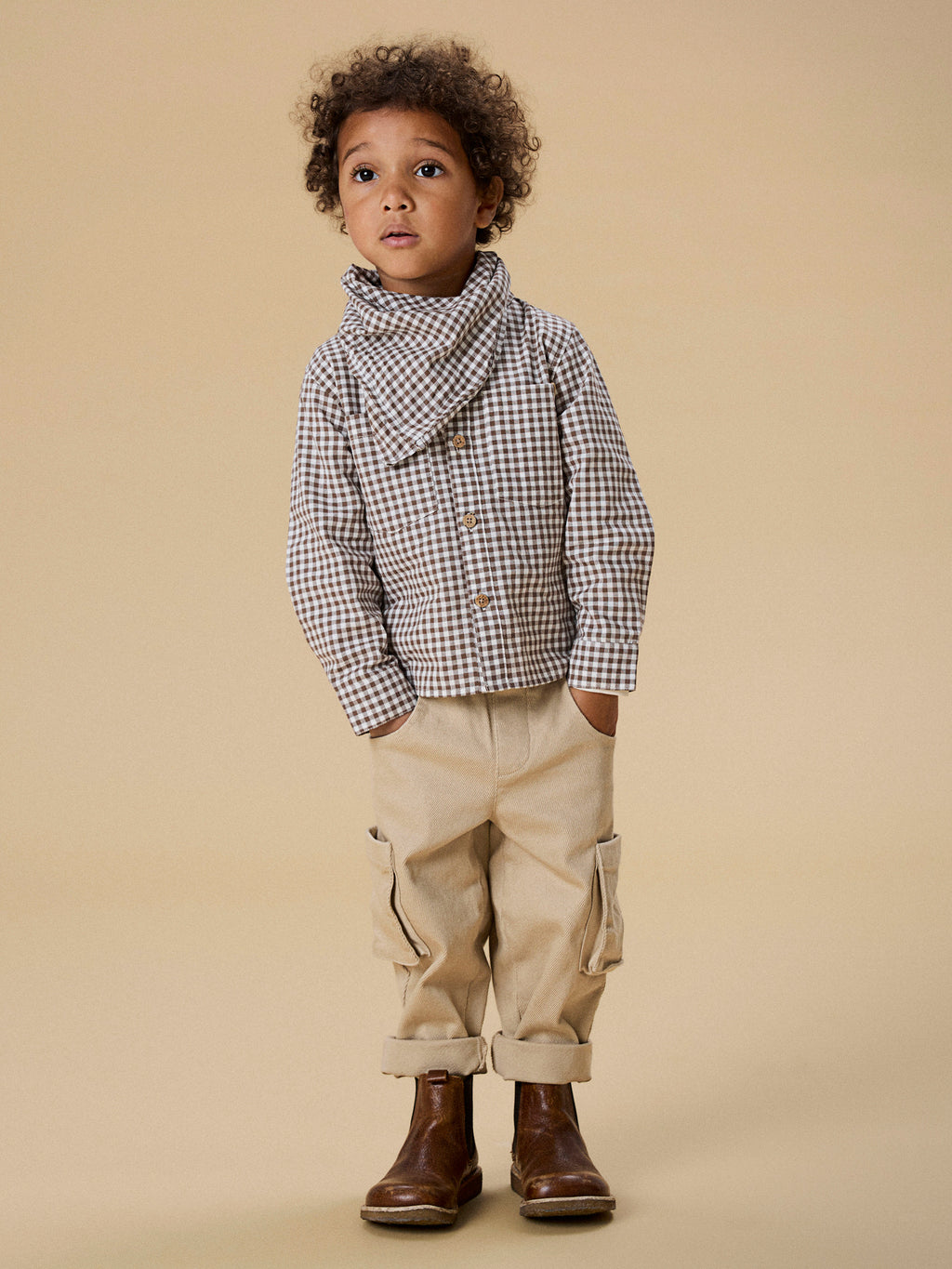 Lil`Atelier, luomupuuvillainen housut, Cargo