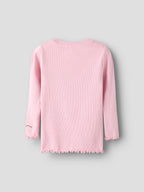 Name It – Kayla pitkähihainen ribbipaita - Bleached Mauve