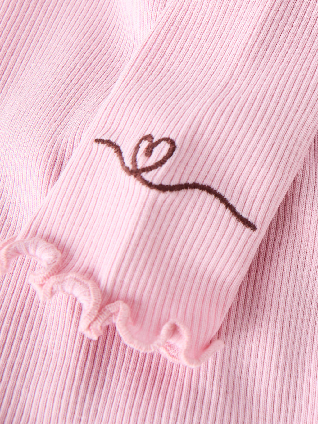 Name It – Kayla pitkähihainen ribbipaita - Bleached Mauve