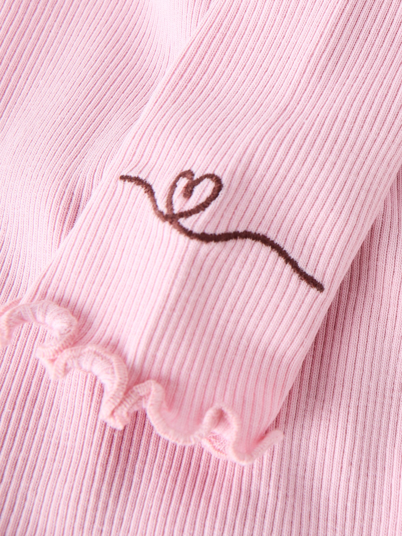 Name It – Kayla pitkähihainen ribbipaita - Bleached Mauve