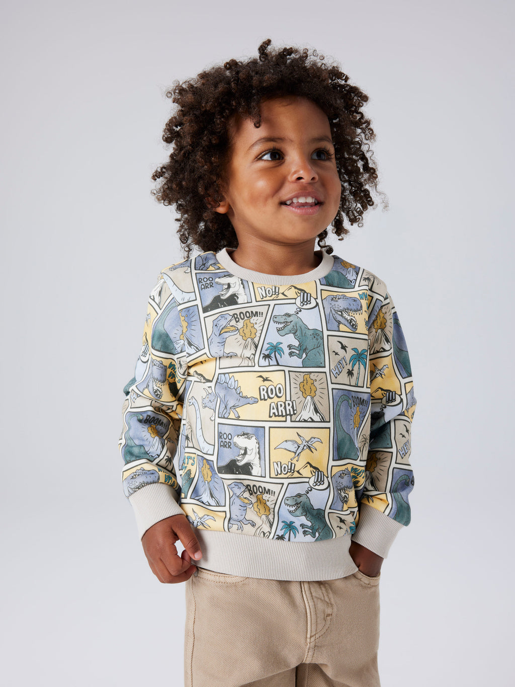 NAME IT MINI -  luomupuuvilla svetari -  dino