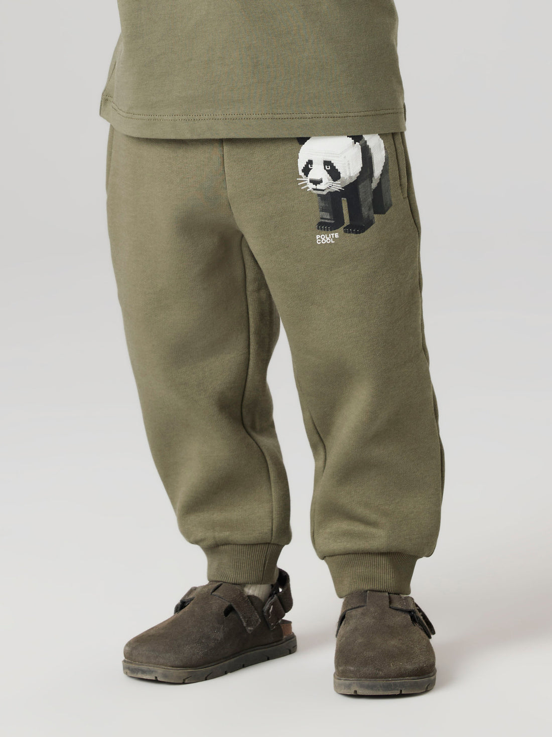 Name It - Luomupuuvillaiset collegehousut - panda