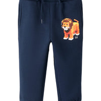 Name It - Luomupuuvillaiset collegehousut - leijona