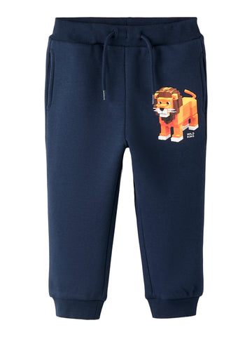 Name It - Luomupuuvillaiset collegehousut - leijona