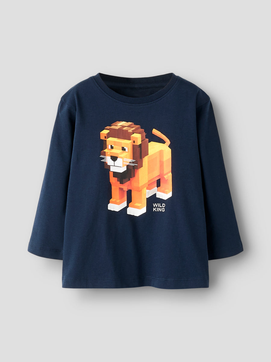 Name It - pitkähihainen luomupuuvillapaita - leijona