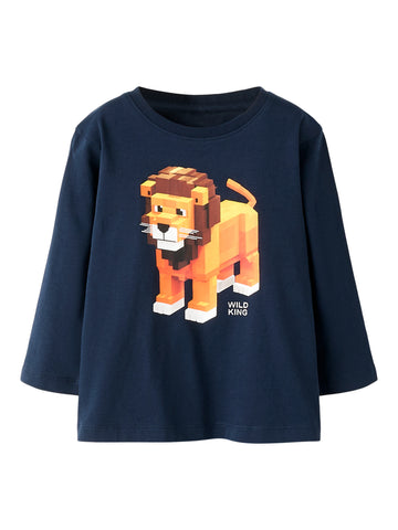 Name It - pitkähihainen luomupuuvillapaita - leijona