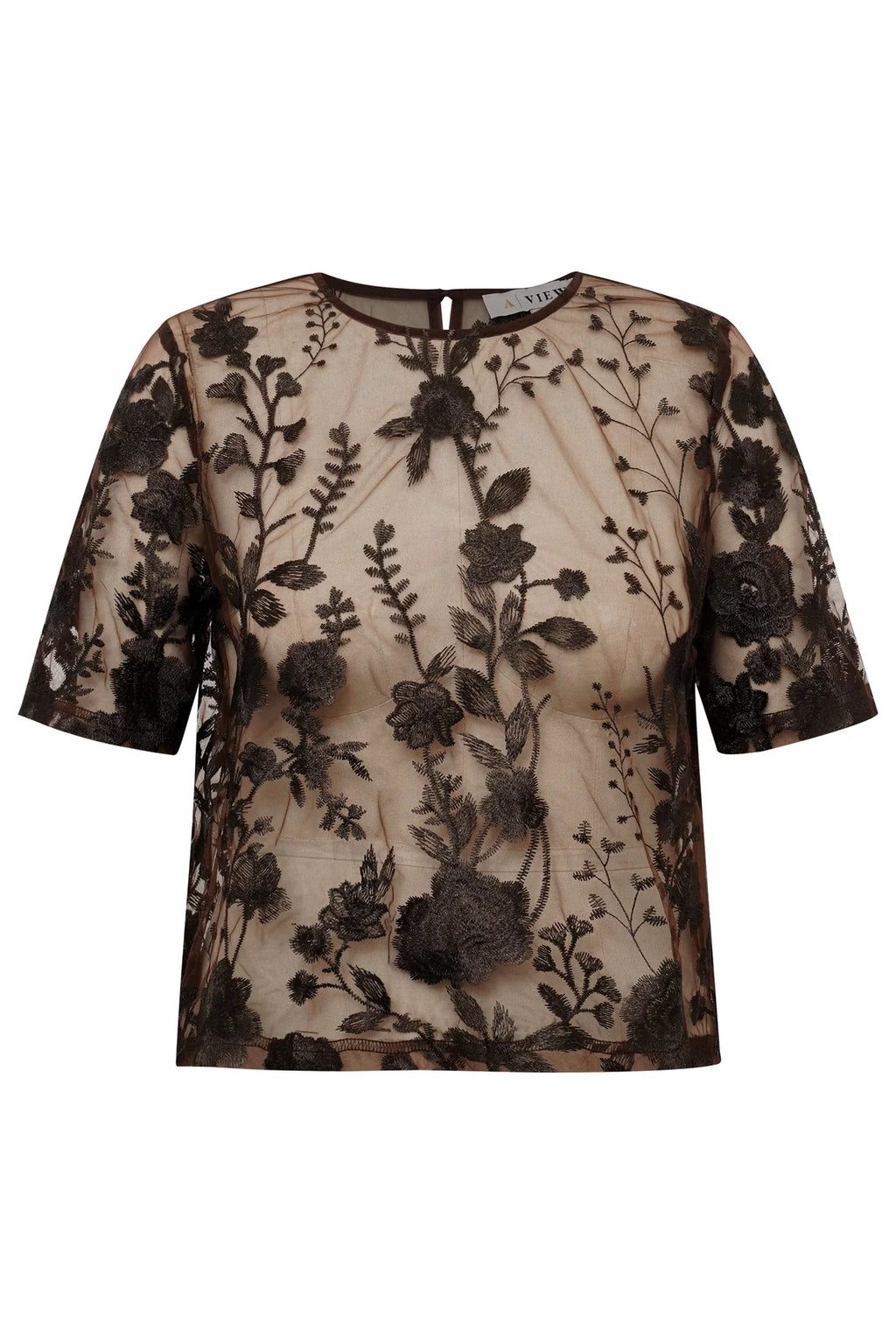 A-View Fuchsia Blouse – Dark Brown