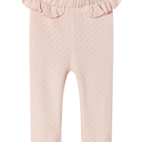 Lil' Atelier - luomupuuvilla leggingsit - rose