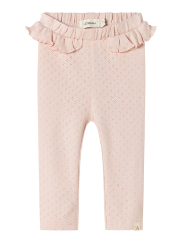 Lil' Atelier - luomupuuvilla leggingsit - rose