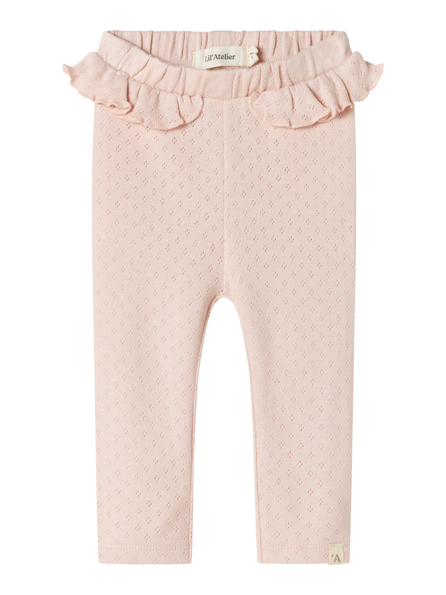 Lil' Atelier - luomupuuvilla leggingsit - rose