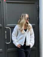 Bloom - Mohair - neuletakki, white