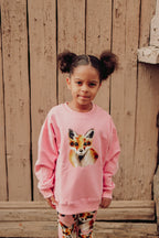 Metsola - Fox Rosy Oversize Sweater -Collegepaita