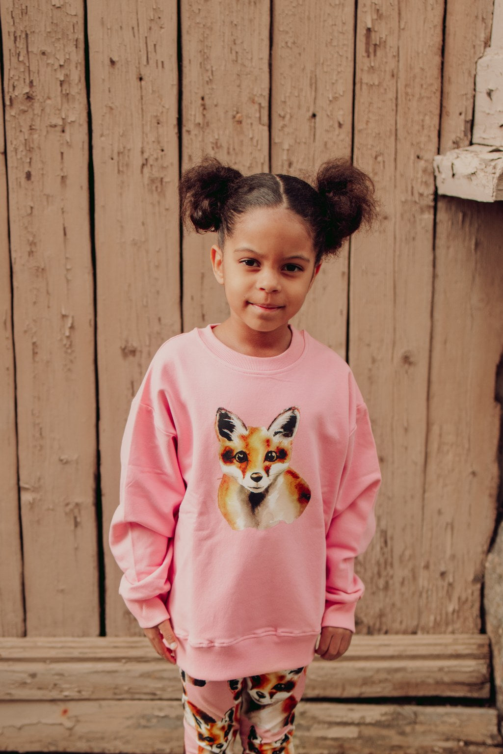 Metsola - Fox Rosy Oversize Sweater -Collegepaita