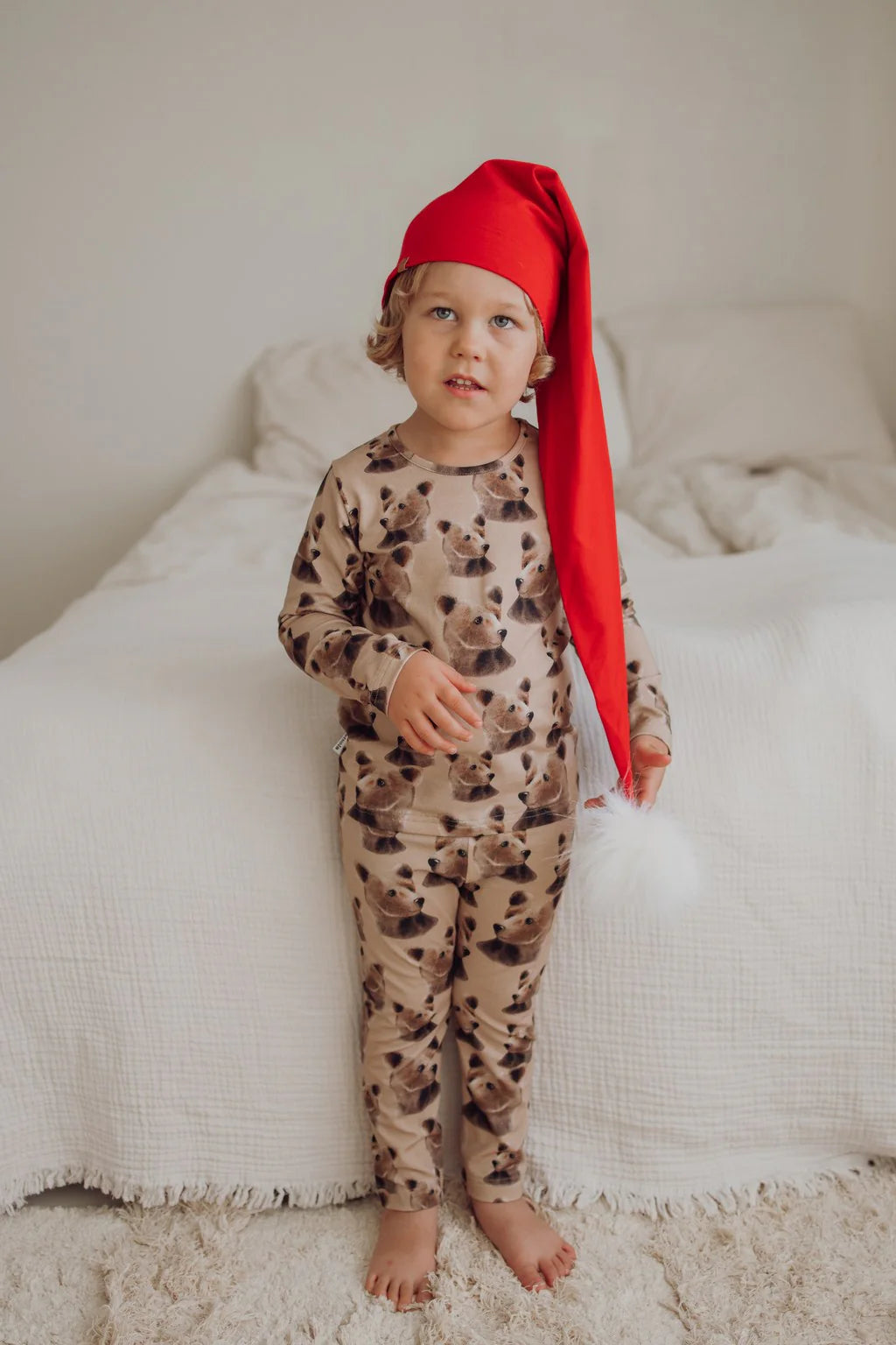 Metsola - bear -pyjama | hazelnut