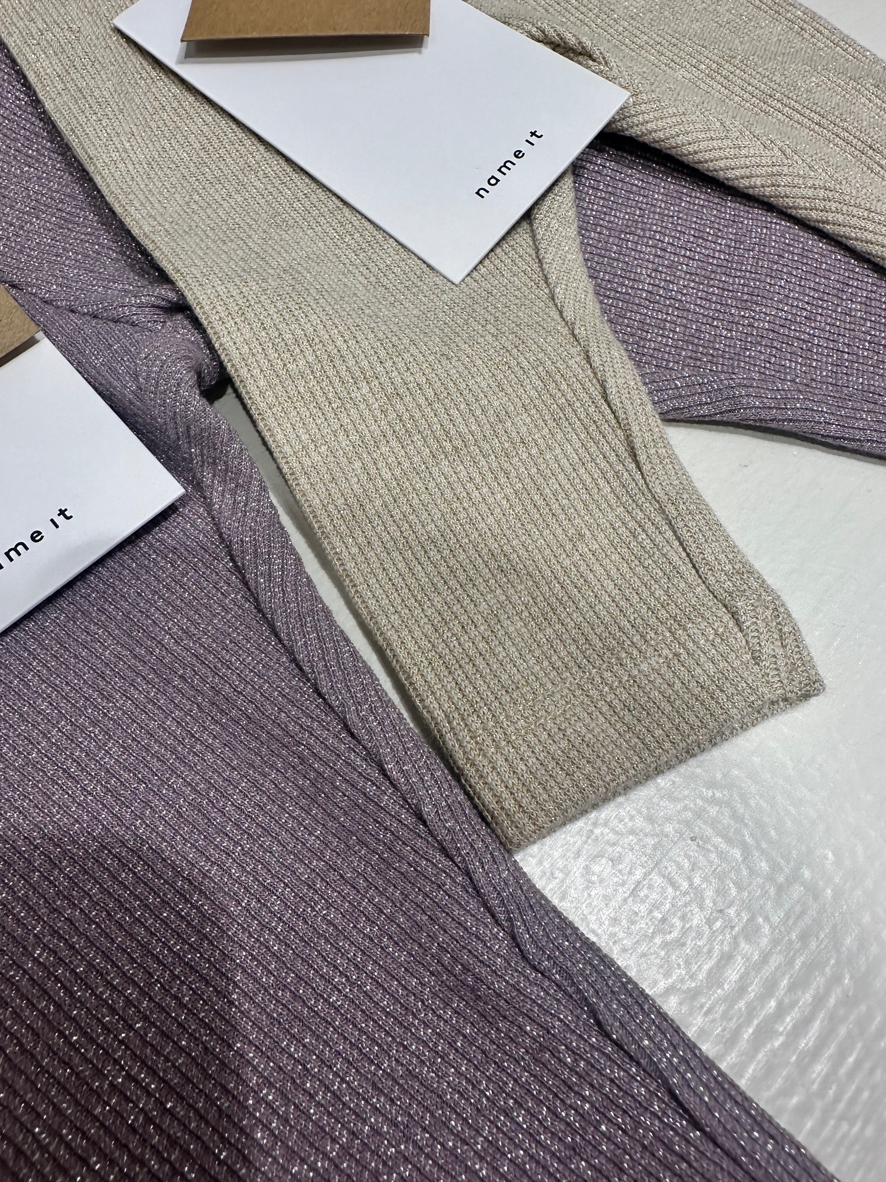 NAME IT BABY  RIBBINEULOKSINEN LEGGINGSIT - GLITTER