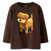 Name It - pitkähihainen paita,ruskea