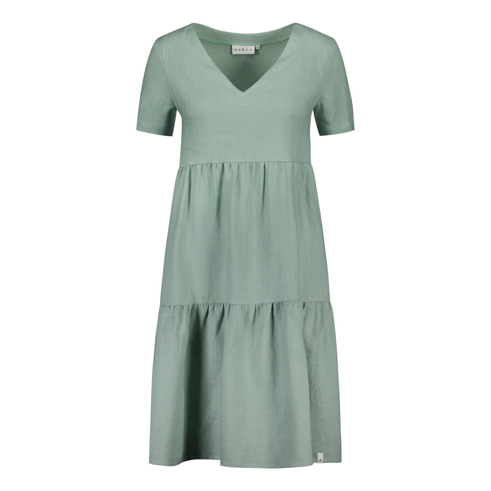 Nakoa- Pellava Kerrosmekko,Desert Sage