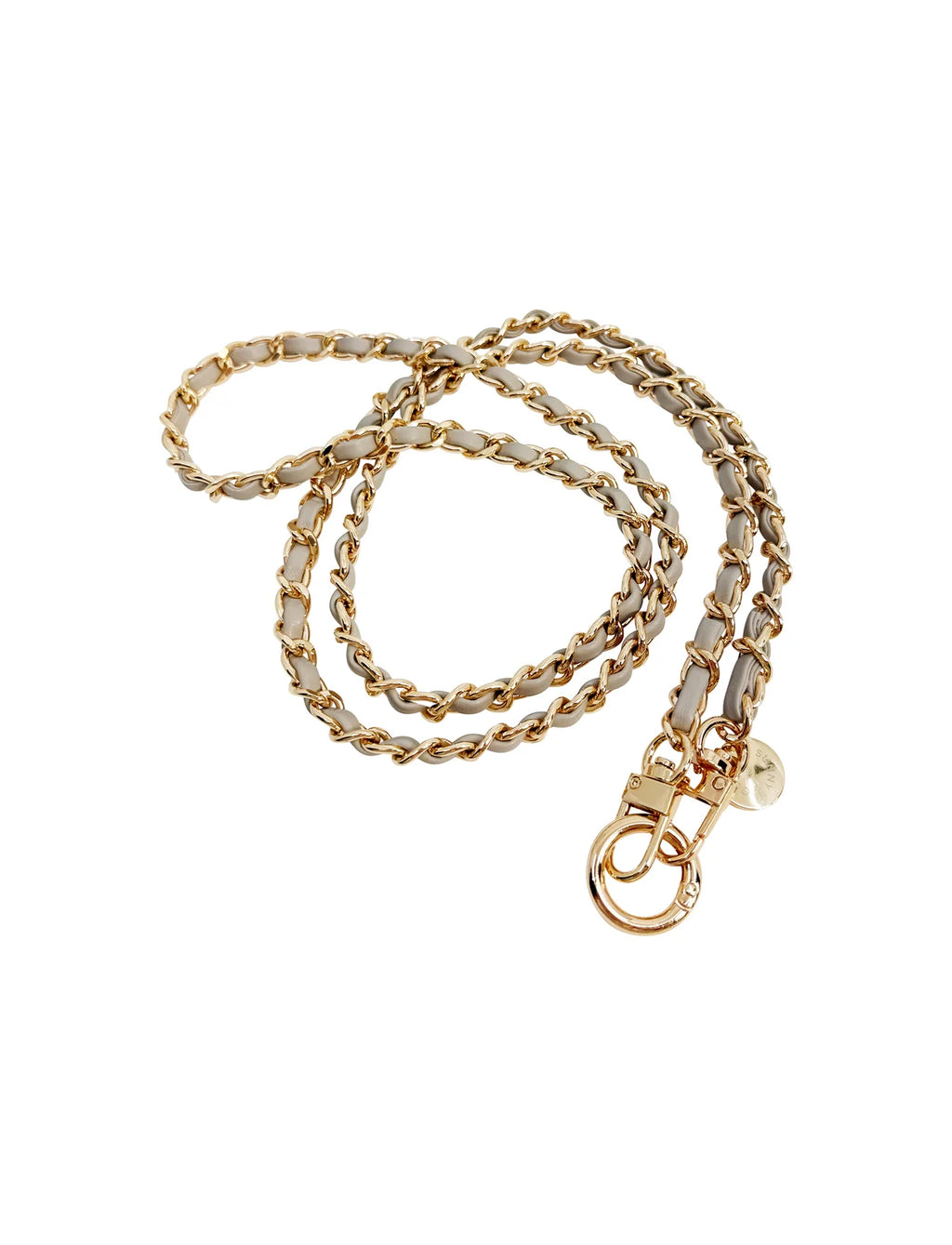 In Sunny Mood – Dolores Chain Strap -puhelinketju, Light Beige Gold
