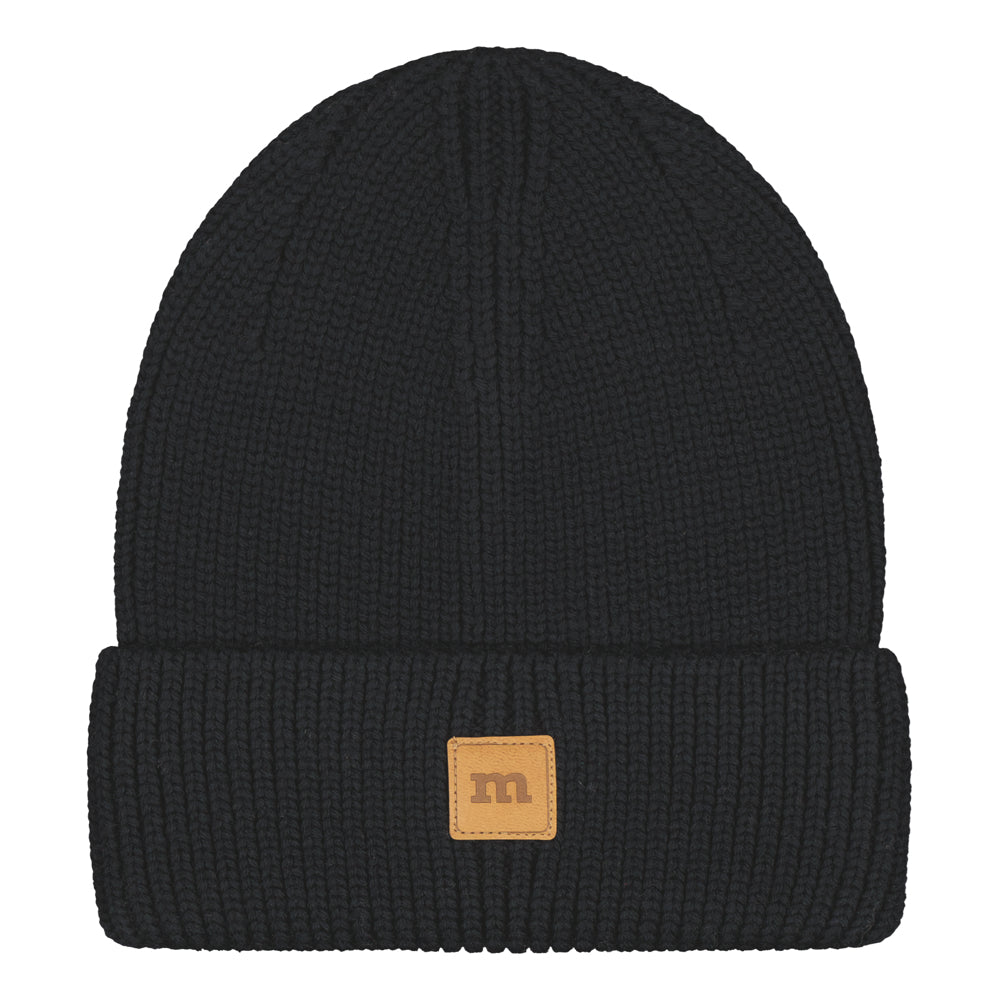 Metsola – Merino Knitted Beanie | Black