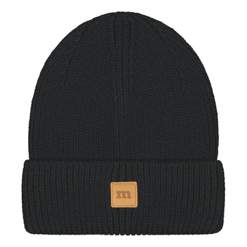 Metsola – Merino Knitted Beanie | Black
