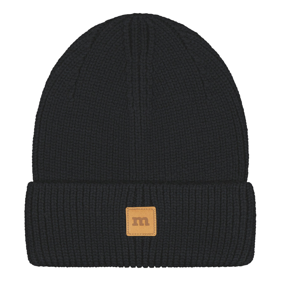 Metsola – Merino Knitted Beanie | Black