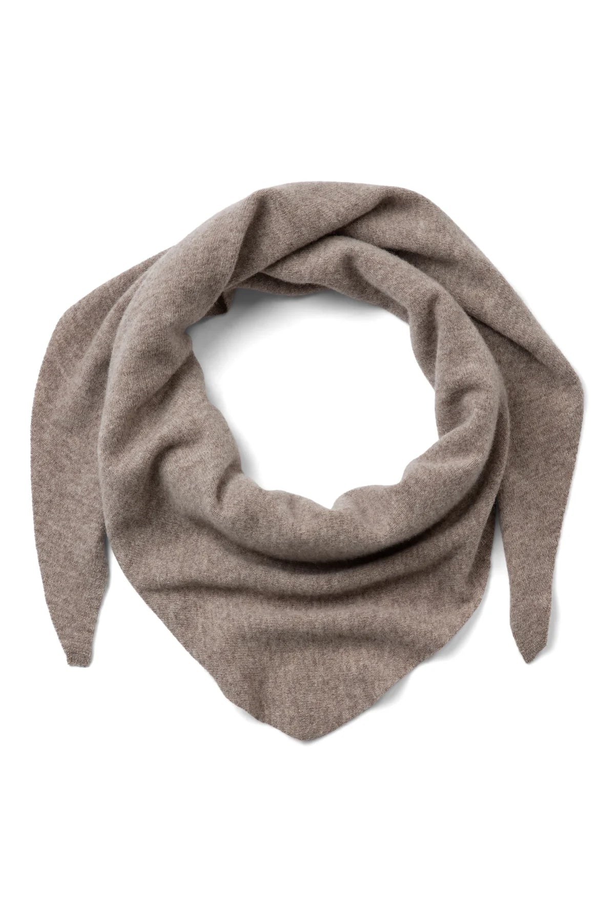 A-View Merino Knit Scarf – Light Brown