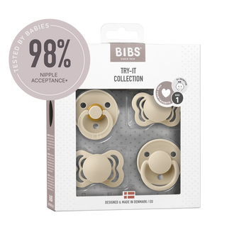 BIBS Try-it Collection Tutit 4-pack, beige