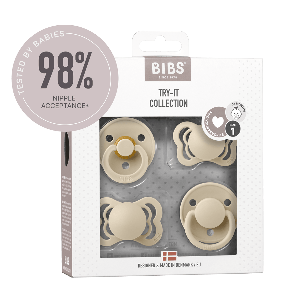 BIBS Try-it Collection Tutit 4-pack, beige - Luna Living