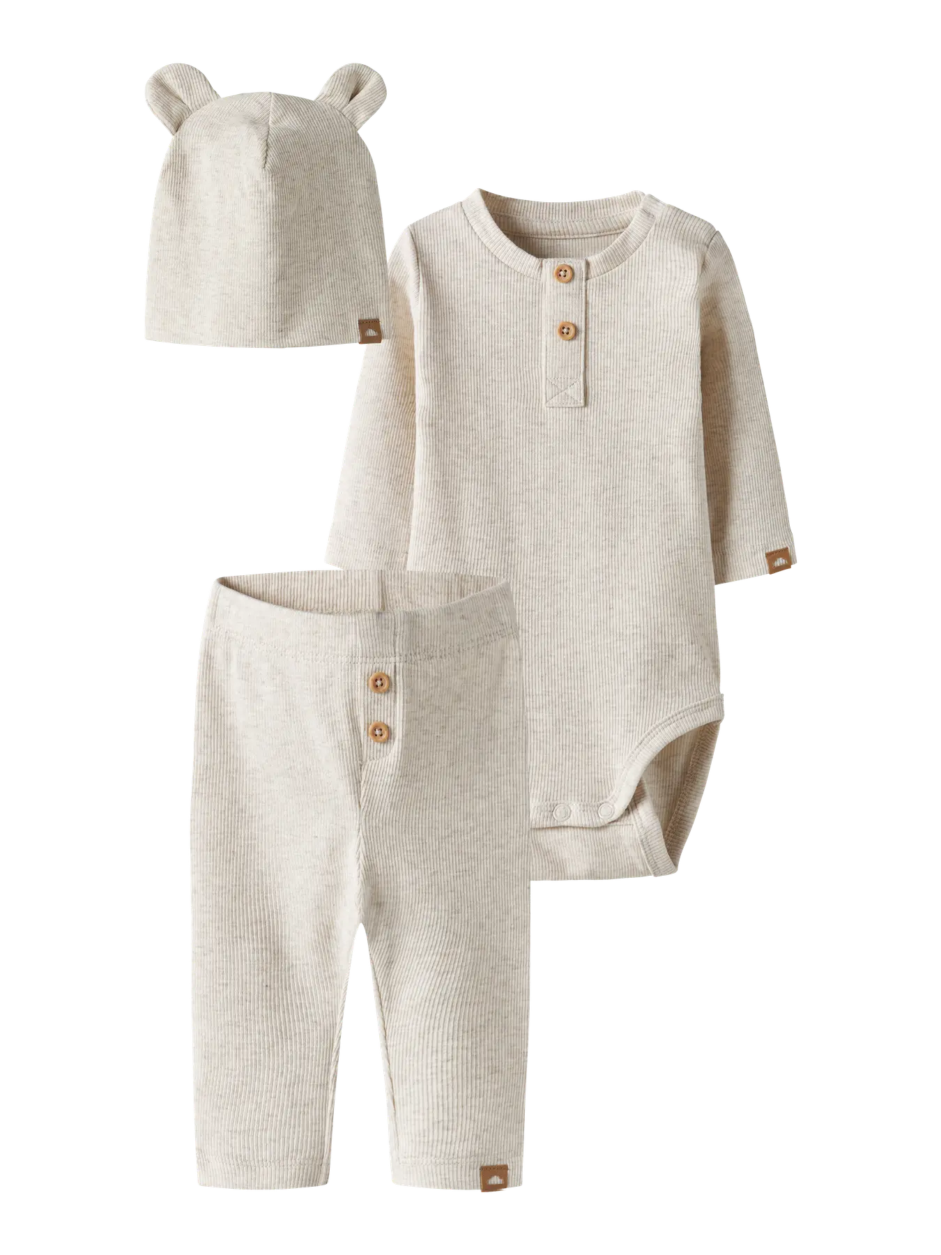 Name It - Baby rib bodysetti,nallepipolla – Peyote Melange