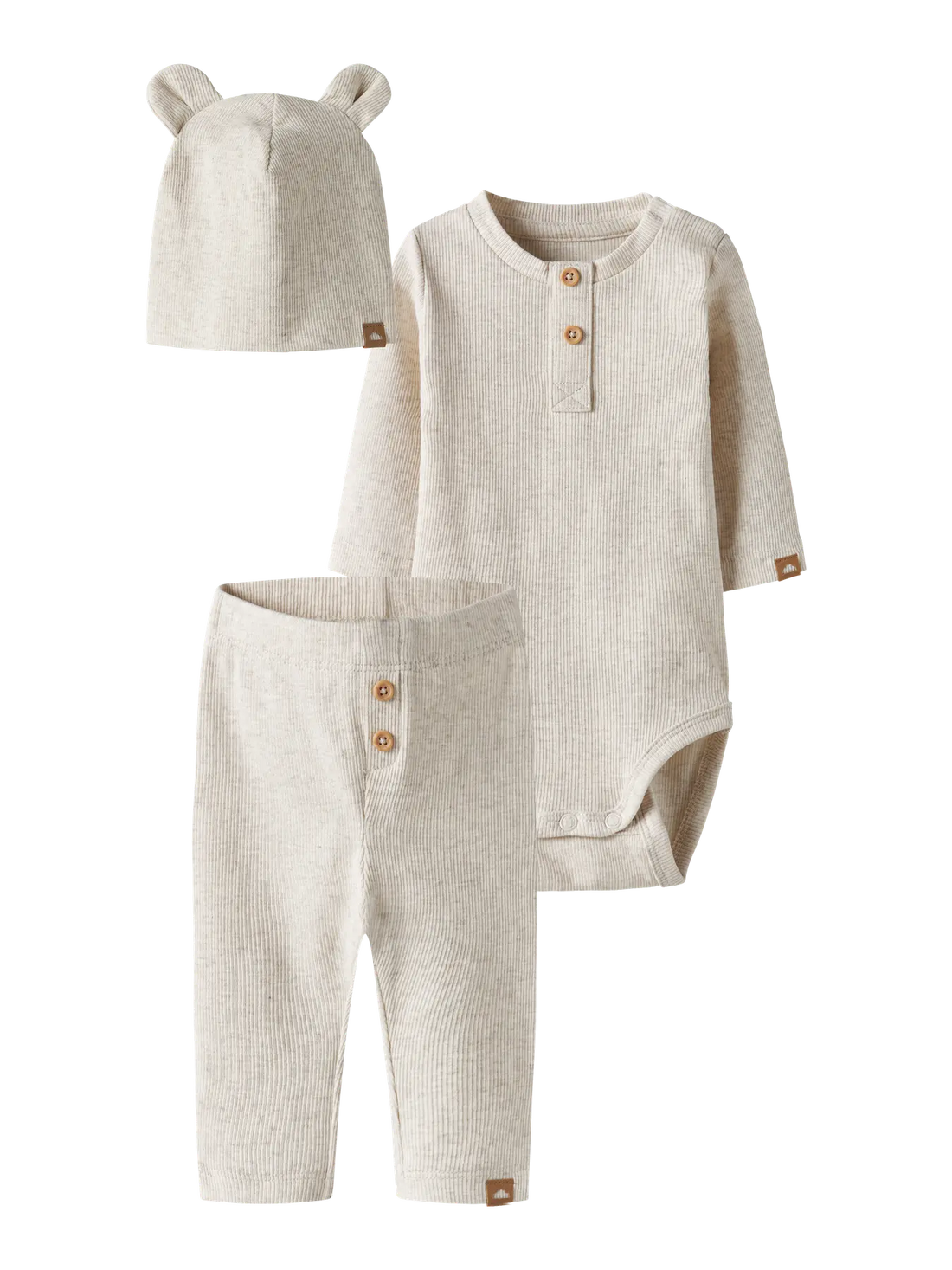 Name It - Baby rib bodysetti,nallepipolla – Peyote Melange