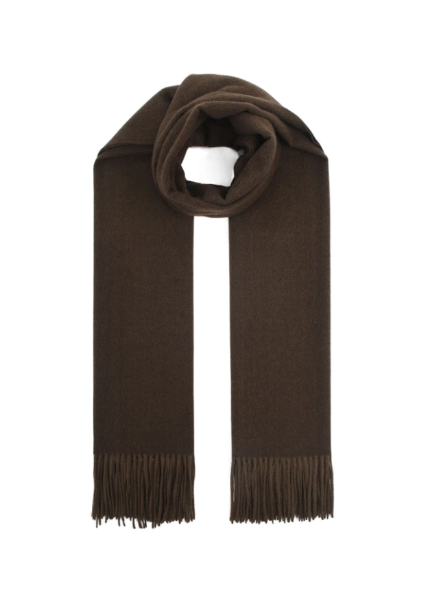 Premium villasekoitehuivi-brown