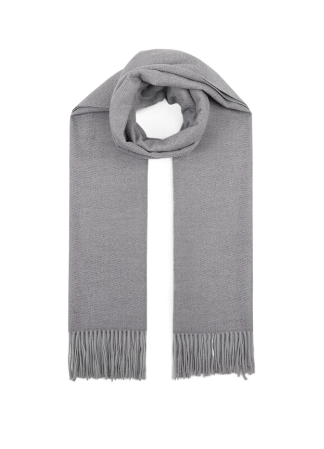 Premium villasekoitehuivi-light gray