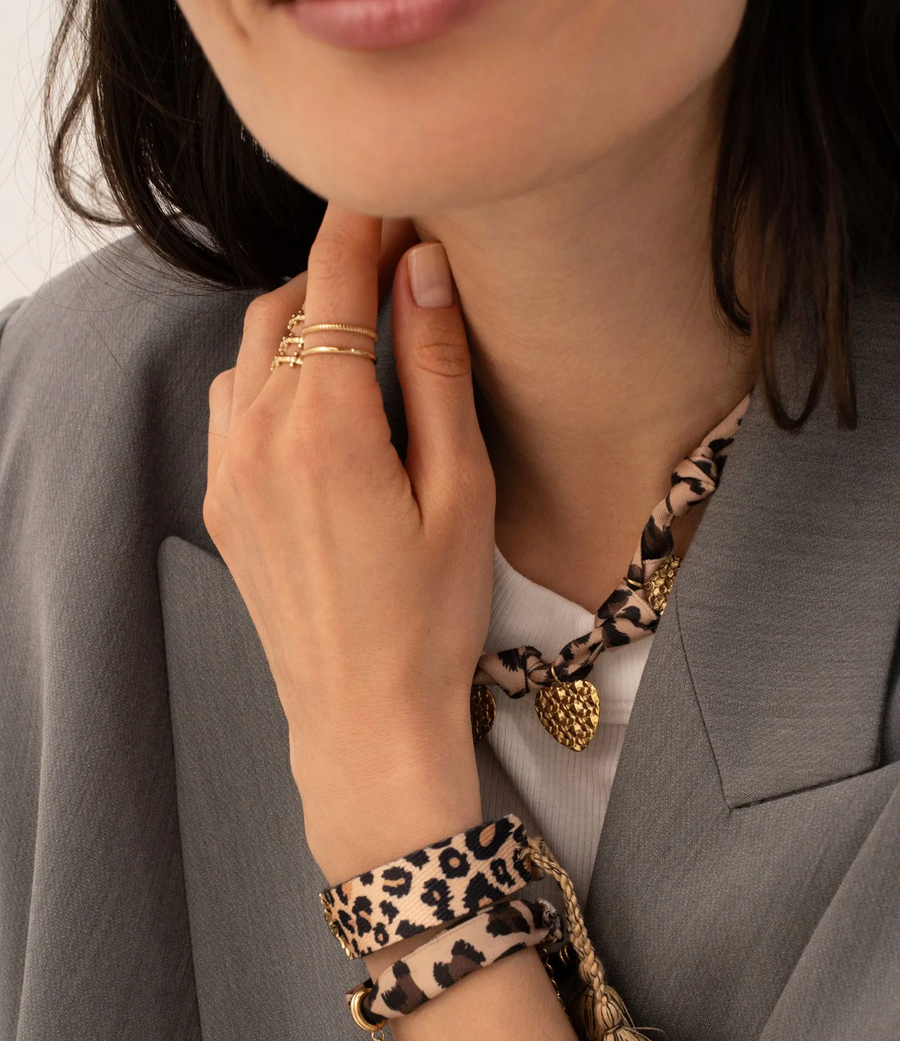 Wavy – kaksirivinen kirurginterässormus