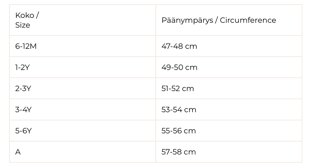 Metsola-Bunny Cap -Lippalakki,Nougat