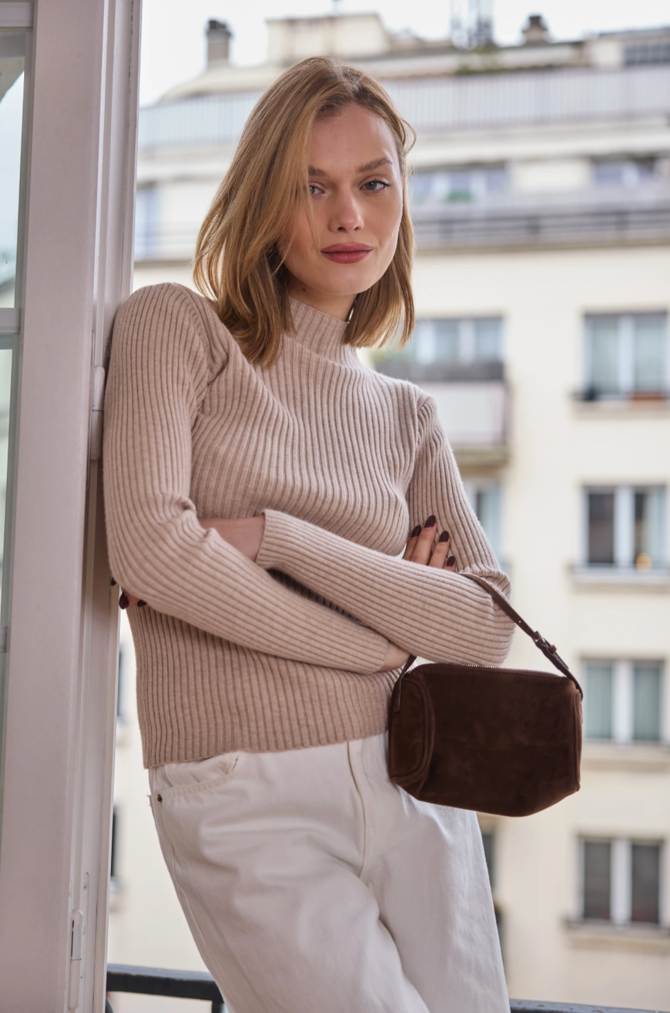 Lucce - Ribbed Sweater – Taupe