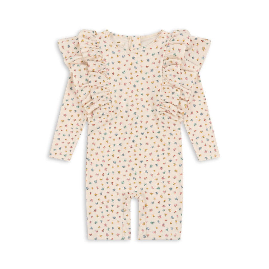 Konges Sjold - manuca frill onesie uimahaalari - bloomie sprinkle - Luna Living