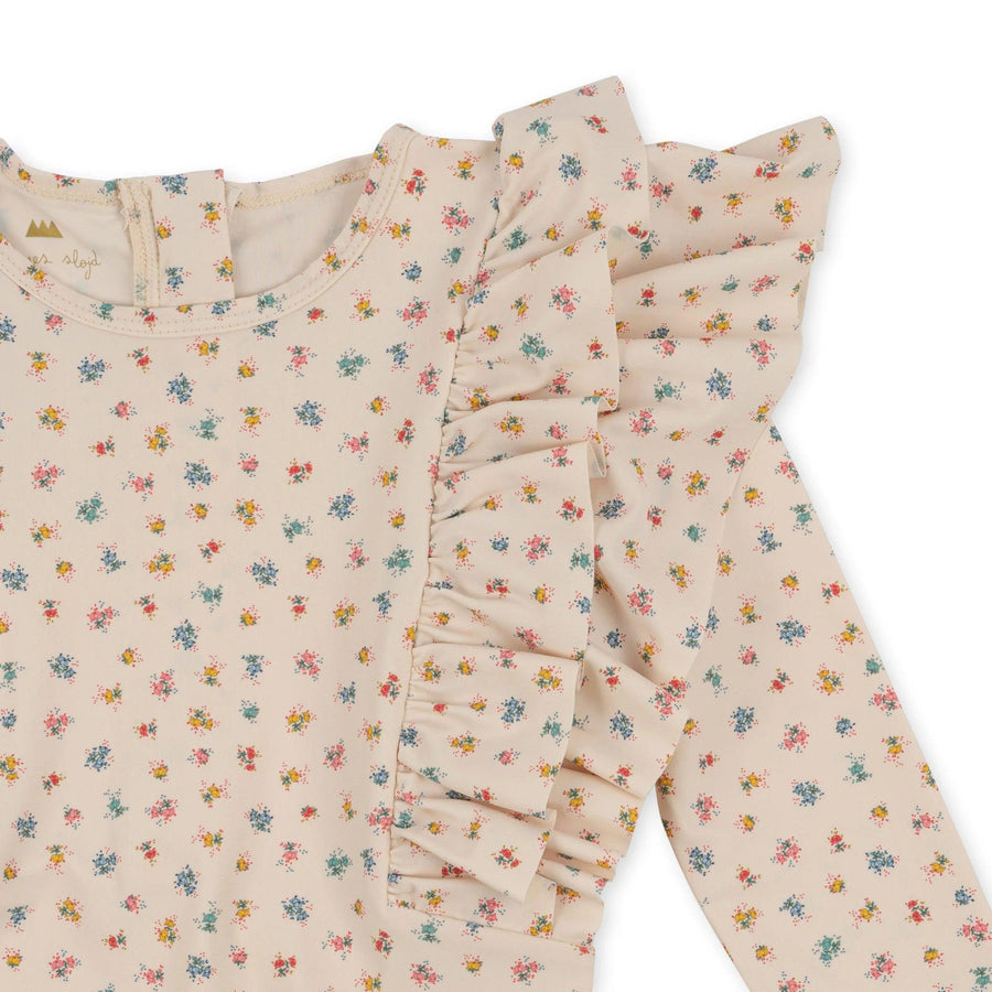 Konges Sjold - manuca frill onesie uimahaalari - bloomie sprinkle - Luna Living